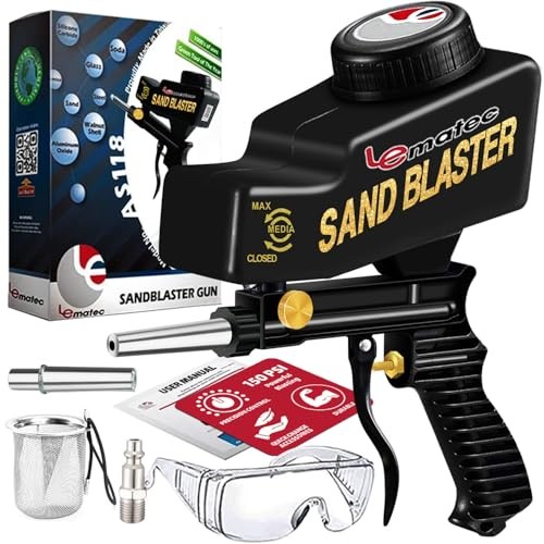 Portable sand blaster for air - portable,