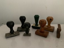 LOT 7 ANCIENS TAMPONS ENCREUR