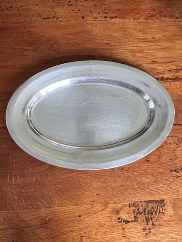 Ancien plateau plat oval - ancien, en