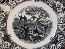 Assiette Bordeaux Vieillard -