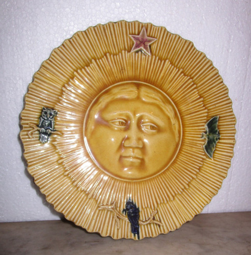 Assiette barbotine majolique - barbotine,