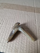 Ancien Pommeau d'ombrelle - tete de chien - lévrier