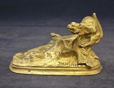 Bronze  animalier Chat signé