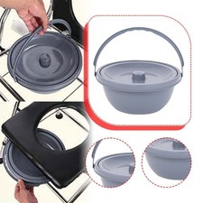 Pot de chambre avec poignée et couvercle pour hommes, femmes, enfants et