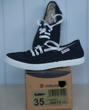 P35 NEUF TENNIS baskets basses de ville en toile, à lacets   VICTORIA   modèle