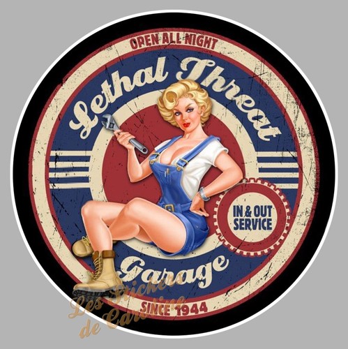 Sticker pin garage usa - pin,
