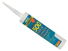Everbuild Sika - Joint Silicone Sanitaire 500 Manhattan Grey 290ml