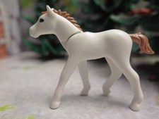 poulain blanc marron PLAYMOBIL