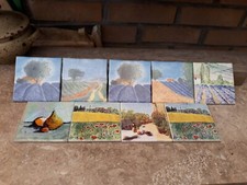 Lot carreau carrelage Cuisine Crédence Provençal Champ Lavande Style Van-Gogh