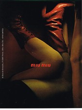 PUBLICITE ADVERTISING 104  2001   MIU-MIU    collection chaussures bottes
