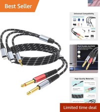 Lightning to Dual 6.35Mm 1/4"