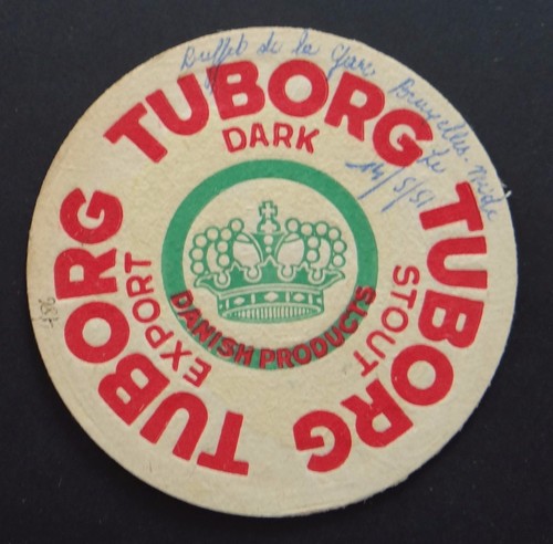 Ancien sous bock bière tuborg - ancien, sous-bock
