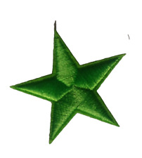 Patch écusson étoile star vert thermocollant 4 x 4 cm