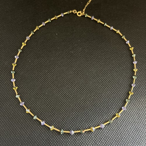 Collier cristal ras cou - en,