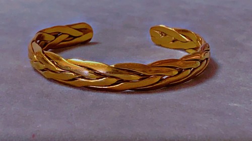 Superbe bracelet plaqué - , or