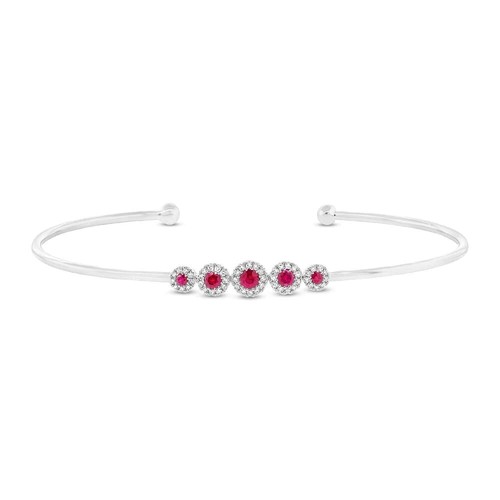 Rubis diamant bracelet 14k - diamant,