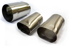 Échappement Rond Pour Ovale Cone Transition Adaptateur Connecteur Inox Acier