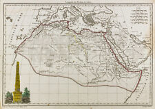 1812, Carte ancienne Afrique du Nord, Malte-Brun. Antique Map of Africa