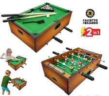 Billard Et Baby-Foot de Table Set Table 2 Jeux En 1