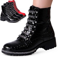 Bottes Biker Femme Glitter