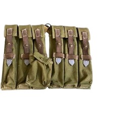 Paire de porte-chargeurs MP 40 attaches en toile WW2 REPRODUCTION de qualité 