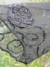 Ancien haut de robe Caraco Noire  Robe Victorian Clothes vêtement ancien 1900