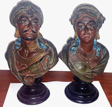 PAIRE DE BUSTE PLATRE