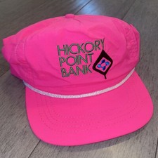 Vtg Hickory Point Bank Cap Hat