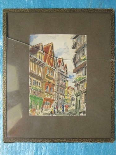 Aquarelle rouillot d - rouillot, d'après
