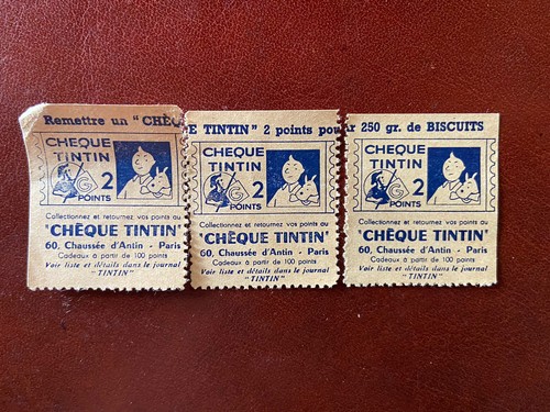 Point chèque timbre - timbre, tintin