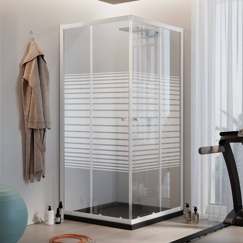 Cabine douche 75x90cm verre - cabine,