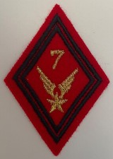 Tissu. ALAT. Losange 7° Rgt