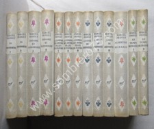 Marcel PROUST. A la recherche du temps perdu. 15 volumes. Cartonnage BONET