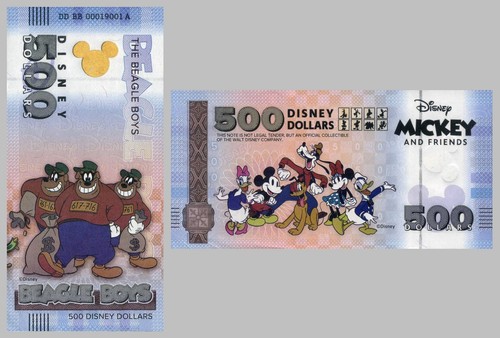 Billet souvenir mickey ses - souvenir,