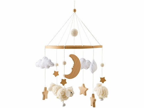 Mobile bois pour bébé - en,