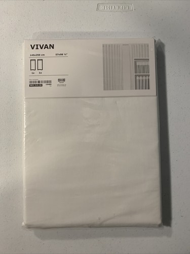 Ikea vivan white pair - pair, curtains