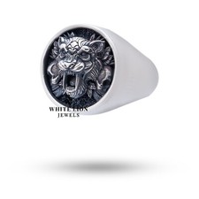 Bague De Motard En Argent