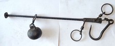 BALANCE ROMAINE FER FORGÉ  ANTIC IRON SCALE