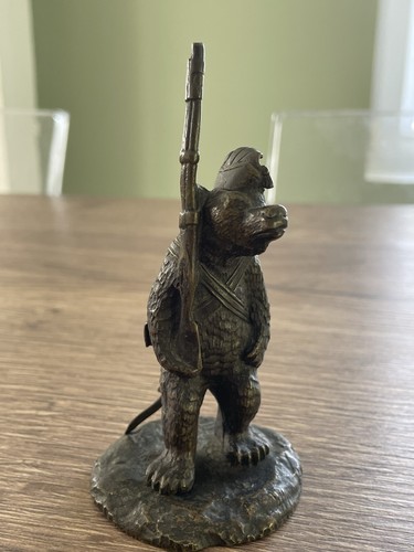 Ancien bronze animalier - ancien, ours