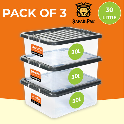 Transparent plastique 30l - 3,