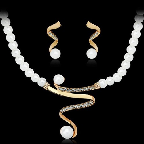 Parure perle chaîne - parure, 3