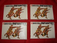 BANDAI 1/48 1:48 4 BOITES 4 SOLDATS BRITISH INFANTRY MAQUETTE A MONTER NEUF 8365