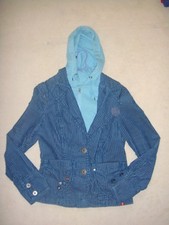 Très Belle Veste Velours Bleu