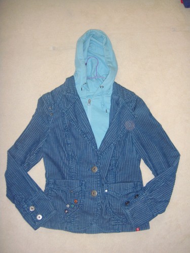 Très belle veste velours bleu - très,