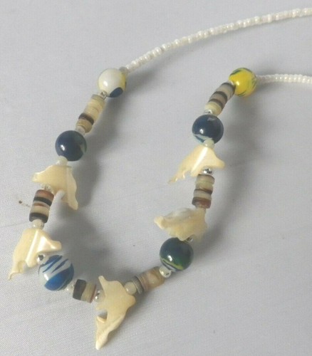 Collier rétro déco dauphin - rétro,