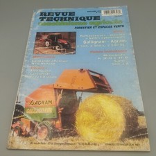 REVUE TECHNIQUE MACHINISME AGRICOLE _RAMASSEUSE GALLIGNANI_AGRAM_2500_L_SL