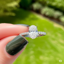 Bague or blanc 14 carats