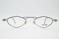 Lunettes Vintage BAJAZZO Flirt Noires Argentées Carrées Monture