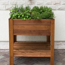 POMME PETITE Caisse potagère en bois, 80x80x88/27h