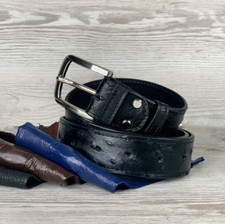 Ceinture noire en cuir